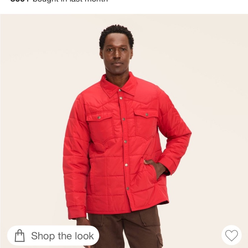 Woolrich Men's Bright Red Quilted Jacket